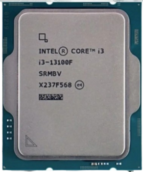 Intel Core i3 13100F, Socket 1700, 4-ядерный, 3400 МГц, Turbo: 4500 МГц