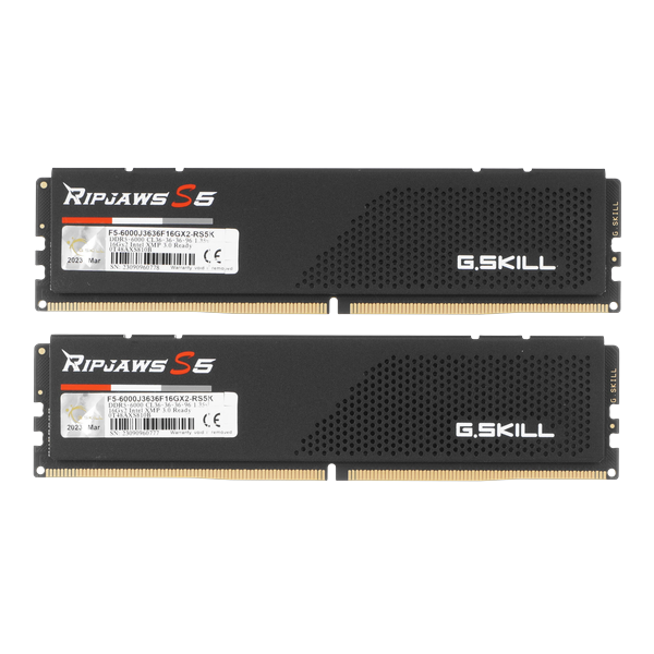 Модуль памяти DDR5 32Gb (2x16Gb) 6000MHz G.Skill Ripjaws S5 F5-6000J3636F16GX2-RS5K