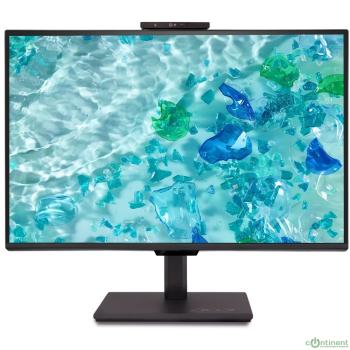 LCD Acer 23.8" B248YGbemiqprcuzx Black {IPS 1920x1080 120Hz 4ms 300cd HDMI2.0 DisplayPort1.2 DP(Out) USB-C(PD100W) RJ45 3xUSB3.2 Webcam 2x5W Pivot VESA}