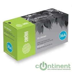 CACTUS CS-CB436AS Картридж  для LJ P1505/M1120 mfp/M1522 mfp (2000 стр.)