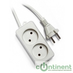 Гарнизон Сетевой фильтр EL-NL2-W-2, 2 розетки, допустимый ток 10А, длина 2м.