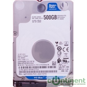 500Gb WD Scorpio Blue (WD5000LPZX) {SATA 6Gb/s, 5400 rpm, 128Mb buffer}
