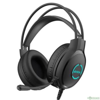 Наушники с микрофоном A4Tech Fstyler FH300U черный 2м мониторные USB оголовье (FH300U BLACK)