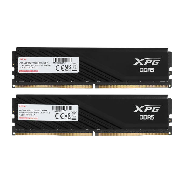 Модуль памяти DDR5 32Gb (2x16Gb) 6000MHz ADATA XPG Lancer Blade AX5U6000C3016G-DTLABBK