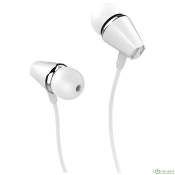 HOCO M34/ Наушники + микрофон/ Многофункциональная кнопка/ 1.2м/ 3.5 mm jack/ White