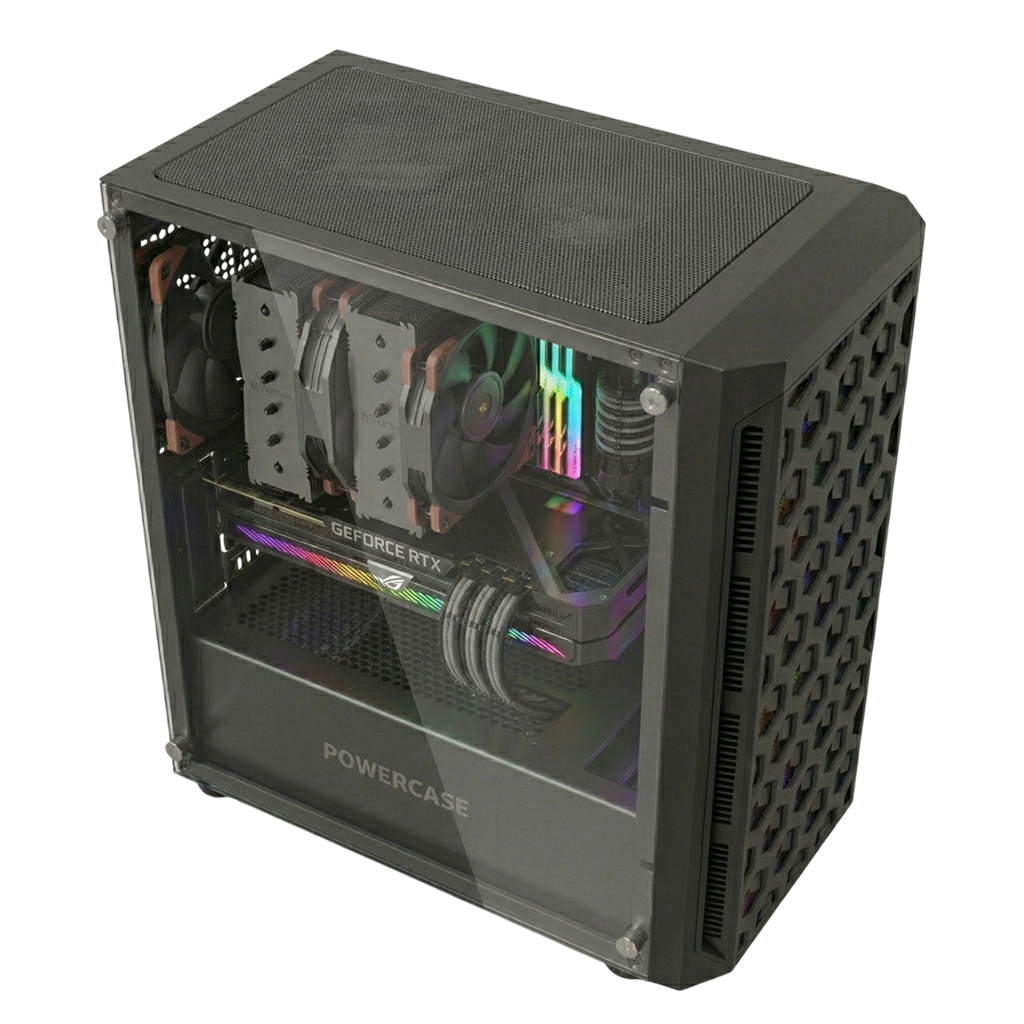 Корпус Powercase T3B, чёрный, mATX, Mini-Tower