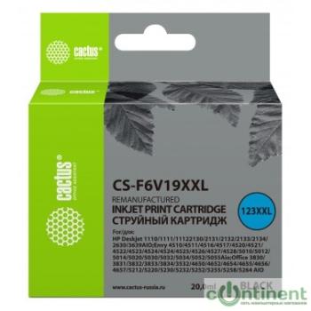 Картридж струйный Cactus CS-F6V19XXL черный (1000стр.) (20мл) для HP DeskJet 1110/1111/1112/2130