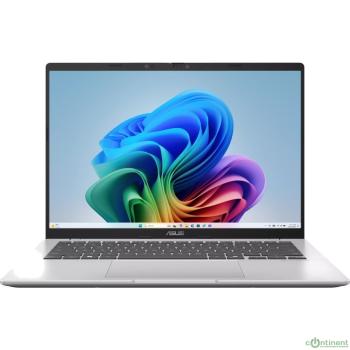 ASUS Vivobook 14 X1407QA-LY099W [90NB1603-M007F0] Snapdragon X  X1 26 100/16GB LPDDR5X/1TB SSD/Qualcomm Adreno GPU/14" WUXGA (1920 x 1200) 16:10 Wi-Fi 6E+BT 5.3/ WIN11 HOME/1.49 kg/Cool Silver}