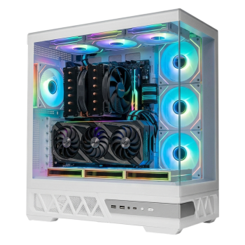 Корпус XASTRA QW500 7ARGB-C10-UC White (QW500-7FM12A-C10-UC-WH)