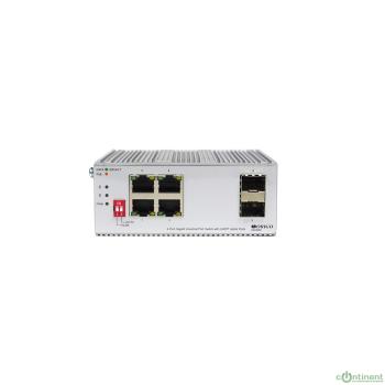 ORIGO OI2206P/120W/A1A Промышленный неуправляемый PoE-коммутатор 4x1000Base-T PoE+, 2x1000Base-X SFP, PoE-бюджет 120 Вт