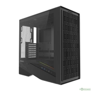 Powercase Корпус Intro, TG, Type-C, W/O Fans, чёрный, ATX  (CJ235IB-F0)