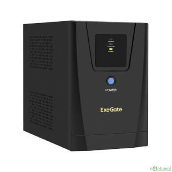 Exegate EX292802RUS ИБП ExeGate SpecialPro UNB-1600.LED.AVR.2SH.3C13.USB <1600VA/950W, LED, AVR, 2*Schuko+3*C13, USB,съемн.кабель, металлический корпус, Black>