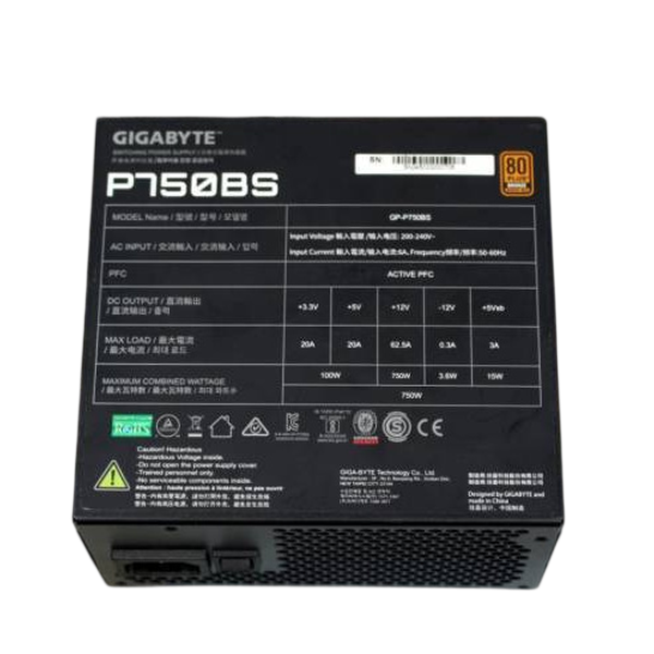 750W Gigabyte GP-P750BS, ATX12V, cертификат 80 PLUS Bronze