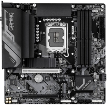 Gigabyte B760M GAMING X WIFI6E GEN5 mATX, сокет LGA 1700, чипсет Intel B760, 4xDDR5, PCI-E 5.0, 2xM.2, Type-C, сеть: 2.5 Гбит/с, Wi-Fi, Bluetooth, HDMI, DisplayPort