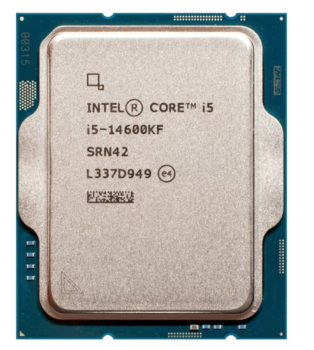 Intel Core i5 14600KF, Socket 1700, 14-ядерный, 3500 МГц,  Turbo: 5300 МГц