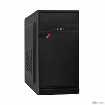 Exegate EX283057RUS Корпус Minitower ExeGate BAA-106 Black, mATX, <AAA350, 80mm>, 2*USB, Audio