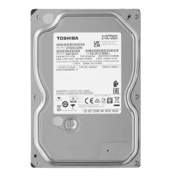 2TB SATA-III Toshiba DT02 HDD, 3.5", 2000 ГБ, SATA-III, 7200 об/мин, кэш - 256 МБ