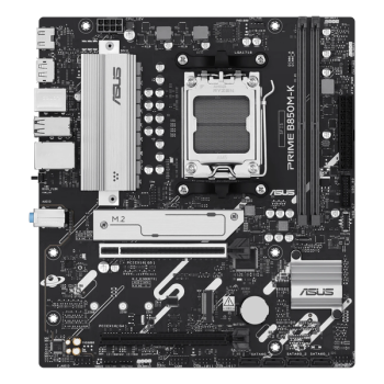 ASUS PRIME B850M-K mATX, сокет AM5, чипсет AMD B850, 2xDDR5, PCI-E 5.0, PCI-E 4.0, 2xM.2, Type-C, сеть: 2.5 Гб/с, HDMI, DisplayPort