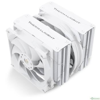 Thermalright Кулер Frost Commander 140 White  LGA115X/1200/1700/2011/-3/2066/AM4/AM5 (Dual Tower, 120mm + 140mm PWM Fan, медное основание, 5 тепл. трубок 8мм) / TRFC140W