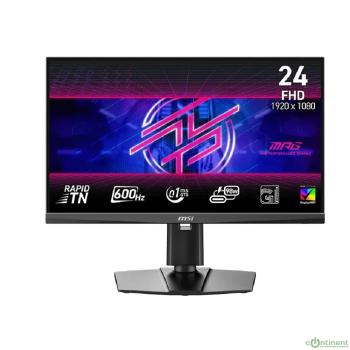MSI MPG 24,1" 244F 242R X60N Black {TN 1920x1080 600Hz 0.1ms 350cd(HDR 500cd peak) 2xHDMI DisplayPort 3xUSB USB-C(98W) Tilt Swiv HAS Pivot Internal Vesa}