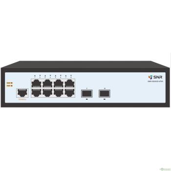 SNR SNR-S5010G-8TM Управляемый коммутатор уровня 2, 8 портов 10/100/1000Base-T, 2 порта 1/2.5G SFP, встроенный БП ~220V AC