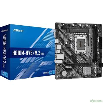 Asrock H610M-HVS/M.2 R2.0, LGA 1700, Intel H610, mATX, Ret
