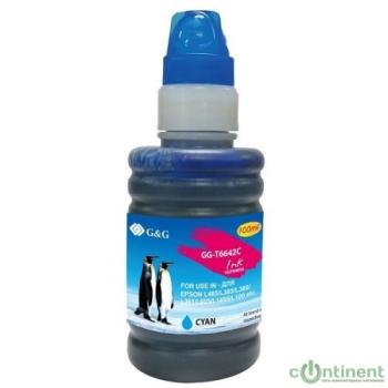 Чернила G&G GG-T6642C голубой100мл для Epson L100, L110, L120, L130, L132, L210, L222