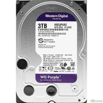 3TB WD Purple (WD33PURZ) {Serial ATA III, 5400- rpm, 256Mb, 3.5"}