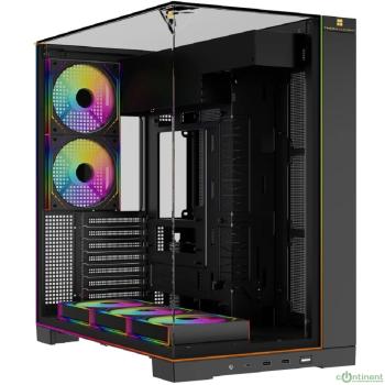 Thermalright Корпус TR-A70 ARGB FAN5-M / Black / TG / 5 x120mm ARGB PWM Fans / ARGB Strip / USB TYPE-C / ATX  / TRA70AF5MB