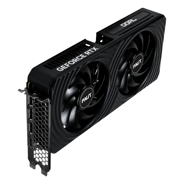 NVIDIA GeForce RTX 5060 Ti Palit Dual 8GB (NE7506T019P1-GB2062D) 8 ГБ памяти GDDR7, 128 бит, HDMI, 3xDisplayPort, подсветка, длина 263 мм