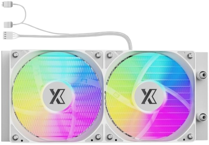 СЖО XASTRA LM240 ARGB White , TDP 265 Вт, ARGB, 2x120mm