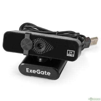 ExeGate EX296324RUS С958 2K (матрица 1/3.2" 5Мп, 2592x1944, 30fps, 4-линзовый объектив, автофокус, USB, микрофон с шумоподавлением, кабель 1,5 м, WindowsR 7/8/10/11, Mac OS 10.6 и