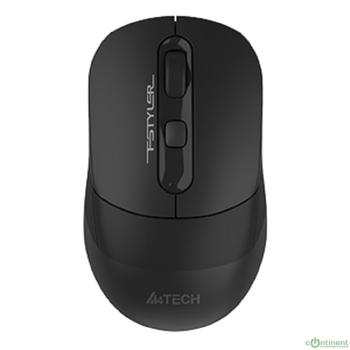 Мышь беспроводная A4Tech Fstyler FB10CS black (оптическая, silent, BT/Radio, USB, 4but, 2000dpi)(FB10CS USB STONE BLACK