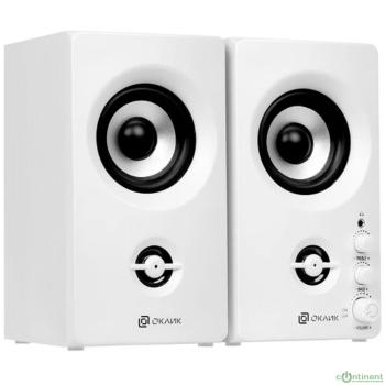 Oklick Колонки Оклик OK-164 2.0 белый 30Вт