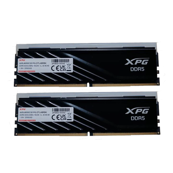 Модуль памяти DDR5 32Gb (2x16Gb) 6000MHz ADATA XPG Lancer Blade RGb Black AX5U6000C3016G-DTLABRBK