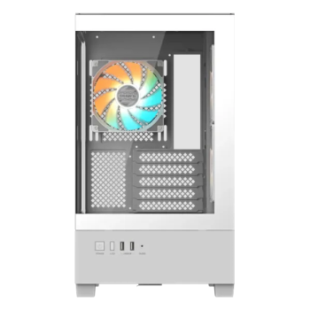 Корпус Gigabyte C201 Panoramic ICE, белый, mATX, Mini-Tower