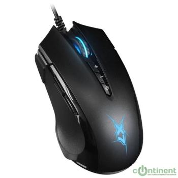 A4Tech X89 черный оптическая (2400dpi) USB (7but) [1147672]