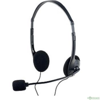 Perfeo стерео гарнитура накладная CHAT черная PF-CHAT-BLK|PF-FLD-BLK