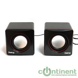Dialog Colibri AC-04UP BLACK-RED {акустические  колонки 2.0, 6W RMS, питание от USB}