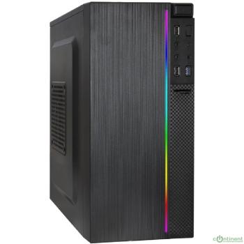 Exegate EX287882RUS Корпус Minitower ExeGate mEVO-9302-RGB (mATX, без БП, 2*USB+1*USB3.0, HD аудио, черный/RGB)