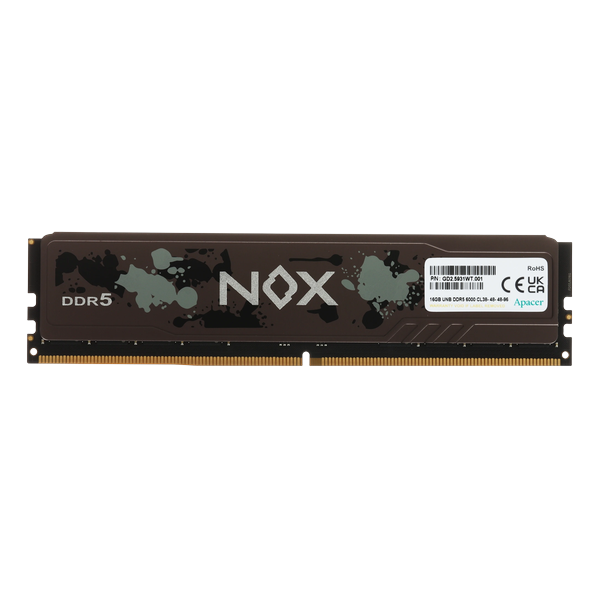 Модуль памяти DDR5 16Gb 6000MHz Apacer NOX AH5U16G60C622MBAA-1