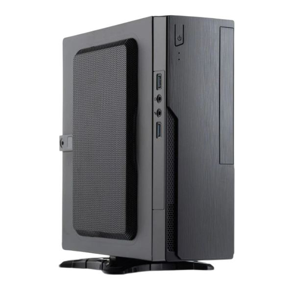 Корпус Foxline FL-BQ5-FLX220-U32 220W Black, mATX, Mini-Tower