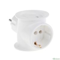 Perfeo сетевой разветвитель "RU POWER", PF_C3361 (3 гнезда, 16А, 1гн/з, 2гн/бз белый (3T1))