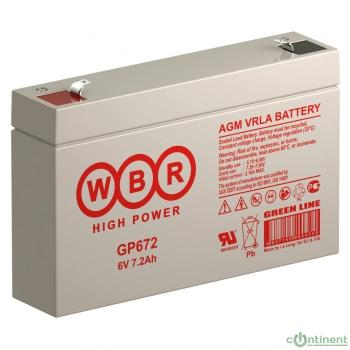 WBR Батарея GP672 (6V/7,2Ah)