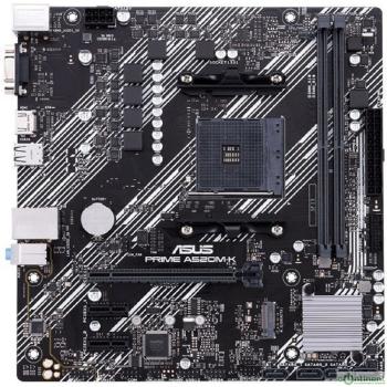 ASUS PRIME A520M-K (Socket AM4, mATX, 2xDDR4(64GB),  VGA/HDMI 2.1, 1xPCIe 3.0x16/2xPCIe 3.0, 1xLAN, 4xSATA 6Gb/s, 1xM.2, 4xUSB 3.2, 2xUSB 2.0, 1xPS/2)