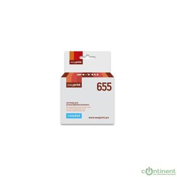 Easyprint CZ110AE Картридж (IH-110) № 655, для HP CZ110AE/ DeskJet IA 3525/4615/5525/6525, голубой, с чипом