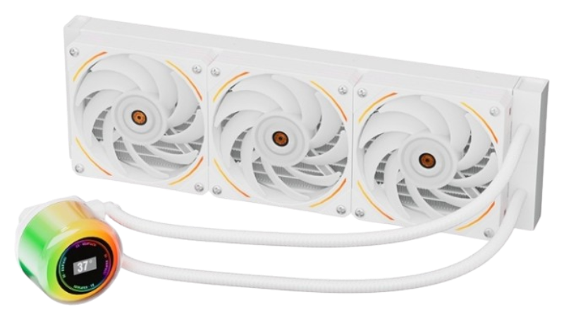 СЖО 1STPLAYER CC 360 White , TDP 300 Вт, ЖК дисплей, ARGB, 3x120mm