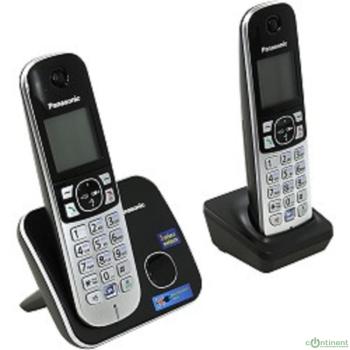 Panasonic KX-TG6812RUB Радиотелефон черный (2 трубки с ЖК диспл., DECT)
