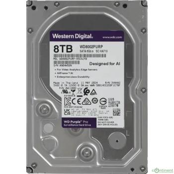 8TB WD Purple Pro (WD8002PURP) {Serial ATA III, 7200- rpm, 256Mb, 3.5"}