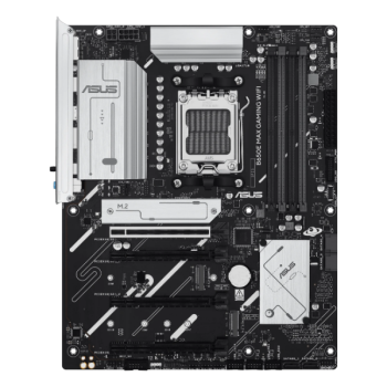 ASUS B650E MAX GAMING WIFI ATX, Socket AM5, чипсет AMD B650E, 4xDDR5, PCI-E 5.0, PCI-E 4.0, 3xM.2, Type-C,сеть: 2.5 Гбит/с, Wi-Fi, Bluetooth, HDMI, DisplayPort